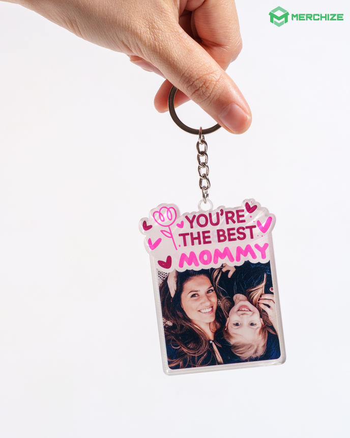 Custom Shape 2-side Printed Acrylic Keychain