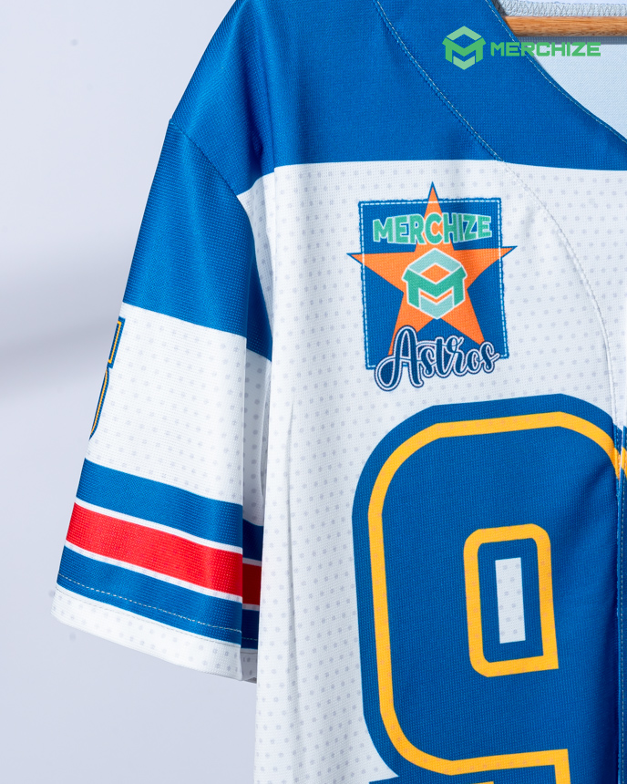 All-over Print Simple Baseball Jersey Without Piping
