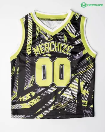 All-over Print Kid And Youth V-neck Sleeveless Jersey Tank Top 
