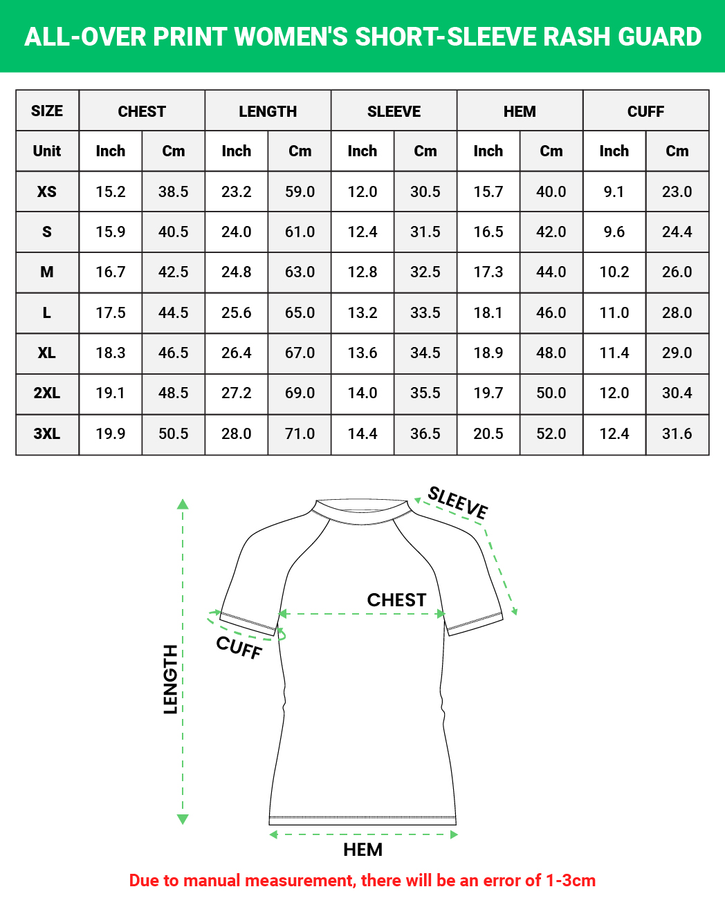 All-over Print Women's Short-sleeve Rash Guard