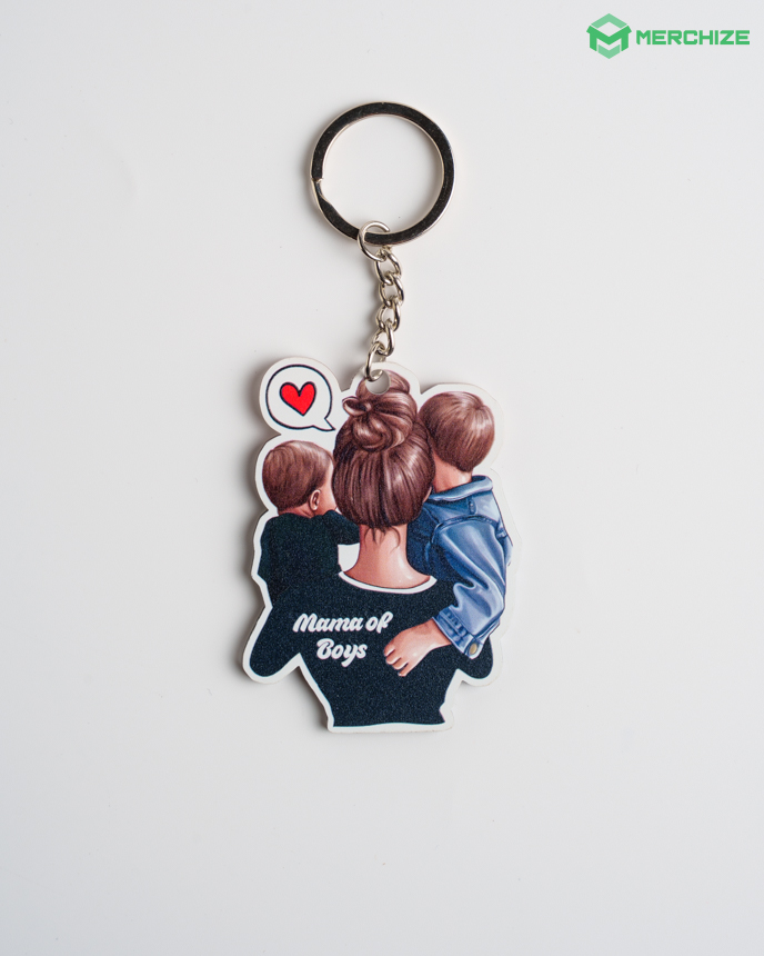 Custom Shape 2-side Printed Acrylic Keychain