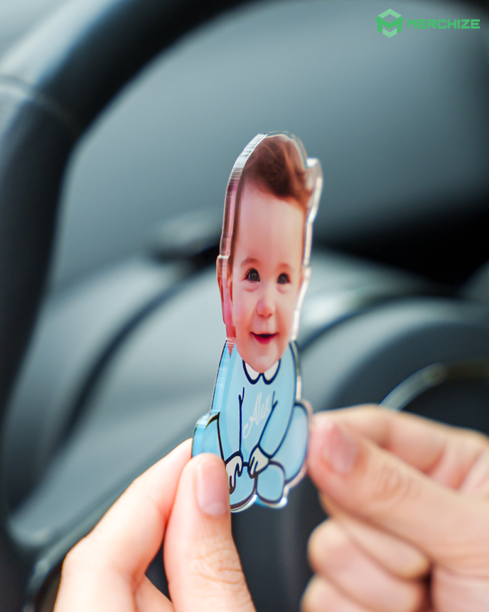 Custom Shape Acrylic Car Clip