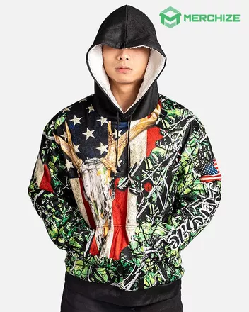 All over Print Fleece Hoodie