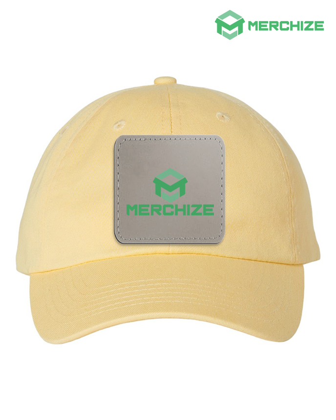 Leather Patch Bio-Washed Classic Dad Hat VC300A (Made in US)