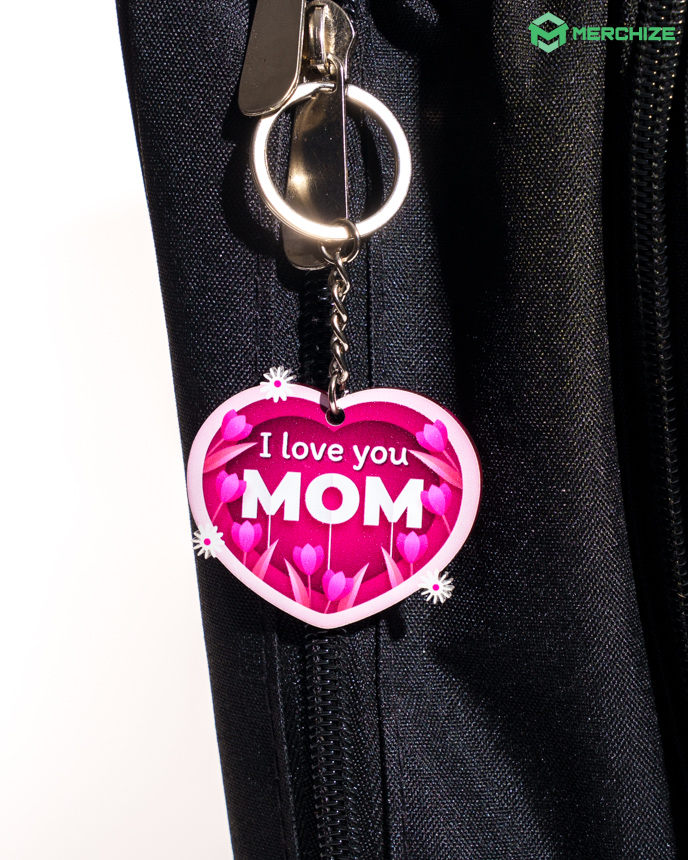 Custom Shape 2-side Printed Acrylic Keychain