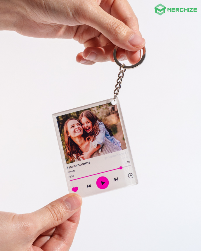 Custom Shape 2-side Printed Acrylic Keychain