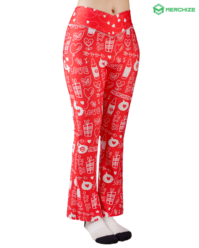 All-over Print Flare Leggings