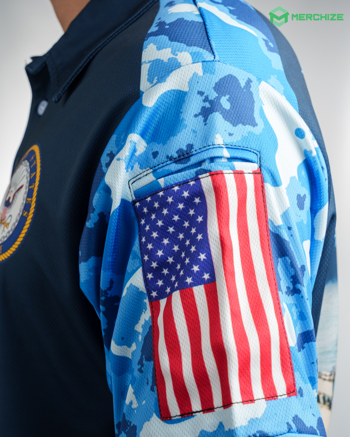 All-over Print Tactical Polo Shirt