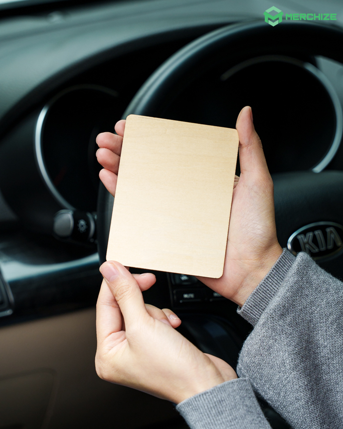 Custom Shape Wooden Car Clip