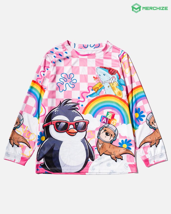 All-over Print Youth Long Sleeve Shirt