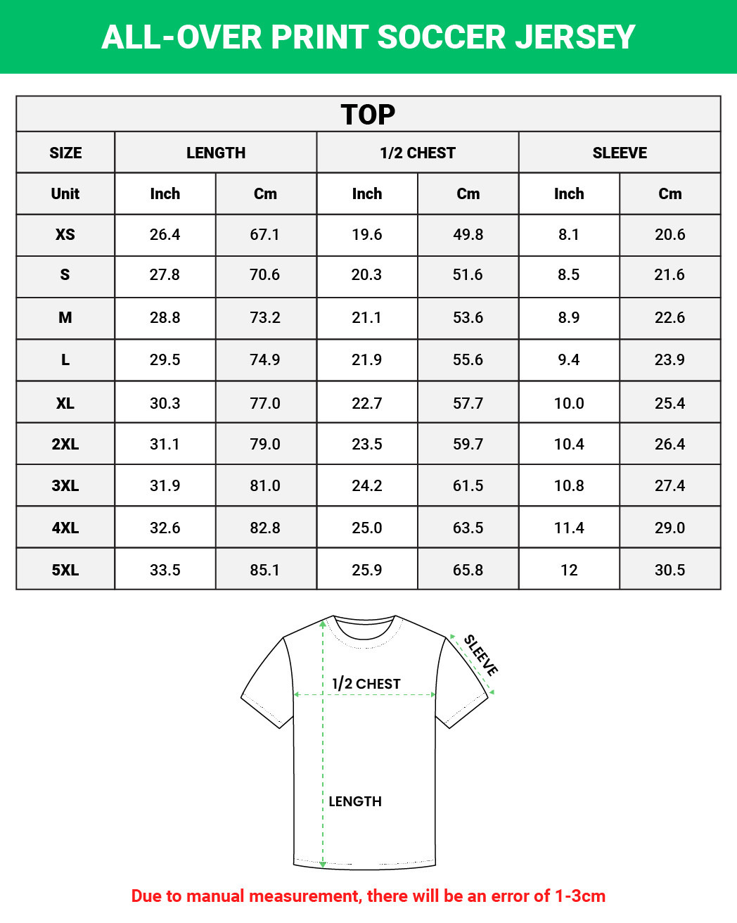 All-over Print Soccer Jersey
