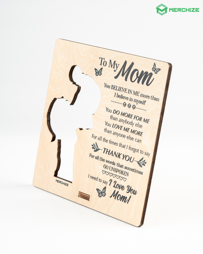 Wooden Plaque Card