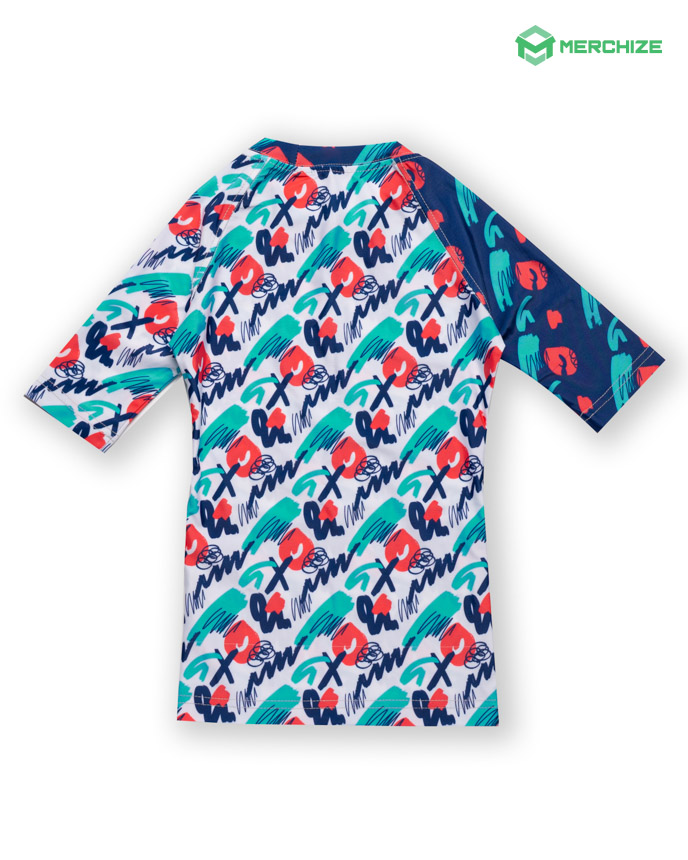 All-over Print Youth Short-sleeve Rash Guard