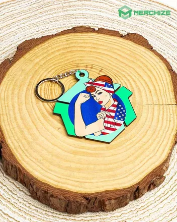 Custom Shape Wooden Keychain