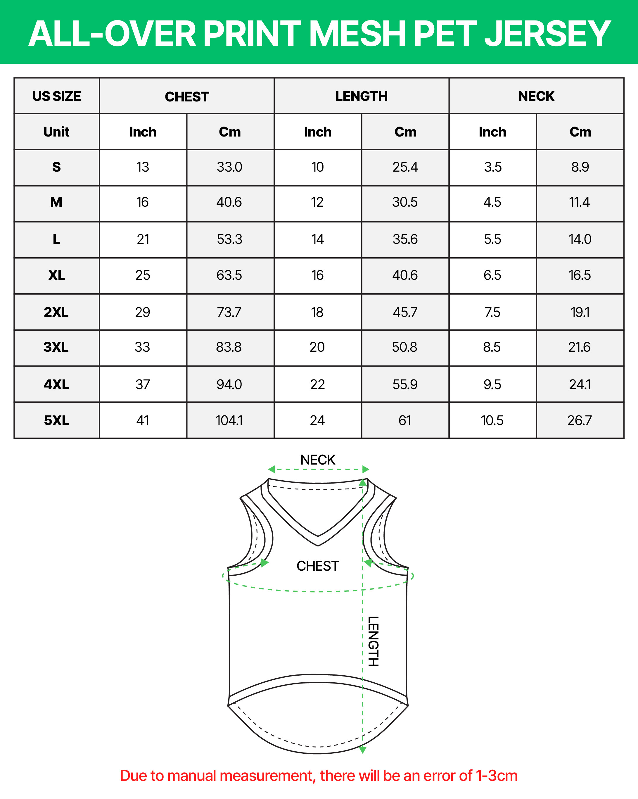 All-over Print Mesh Pet Jersey