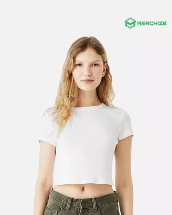 Women's Micro Rib Baby Tee Bella Canvas 1010  (Made in US)