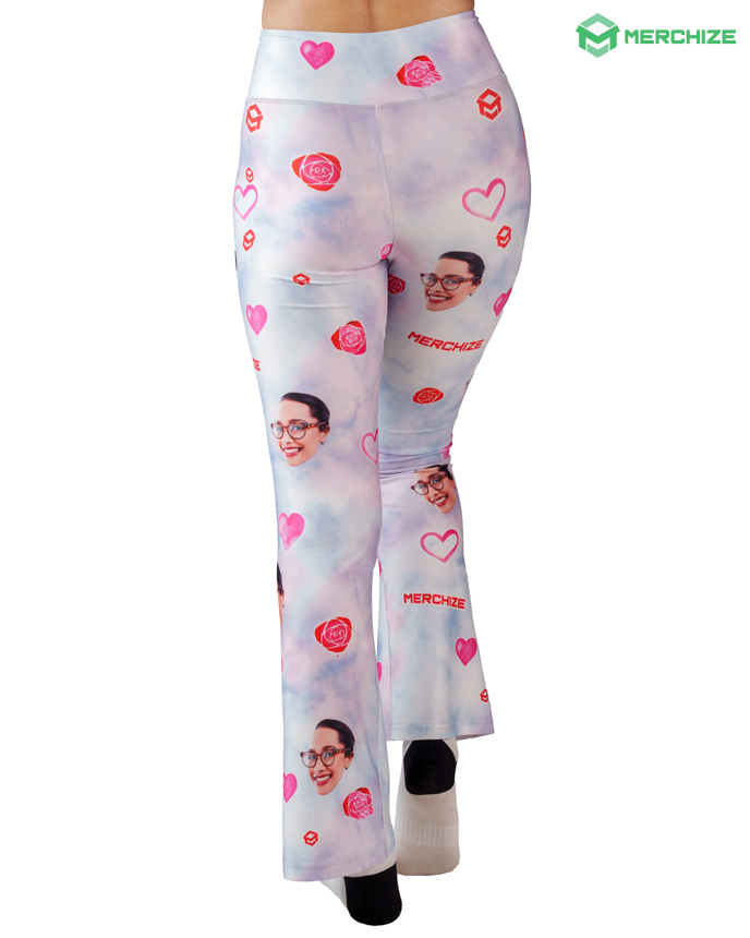 All-over Print Flare Leggings