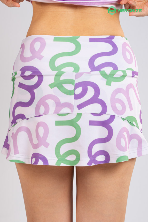 printed skorts