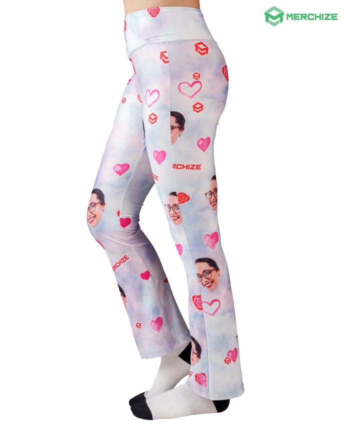All-over Print Flare Leggings
