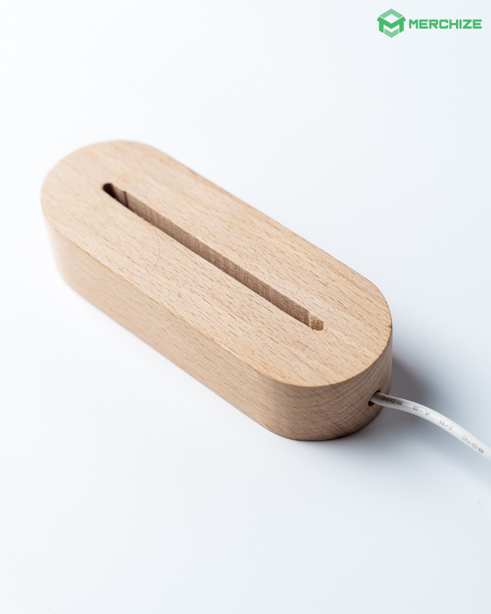 Beech Photo Night Light Base