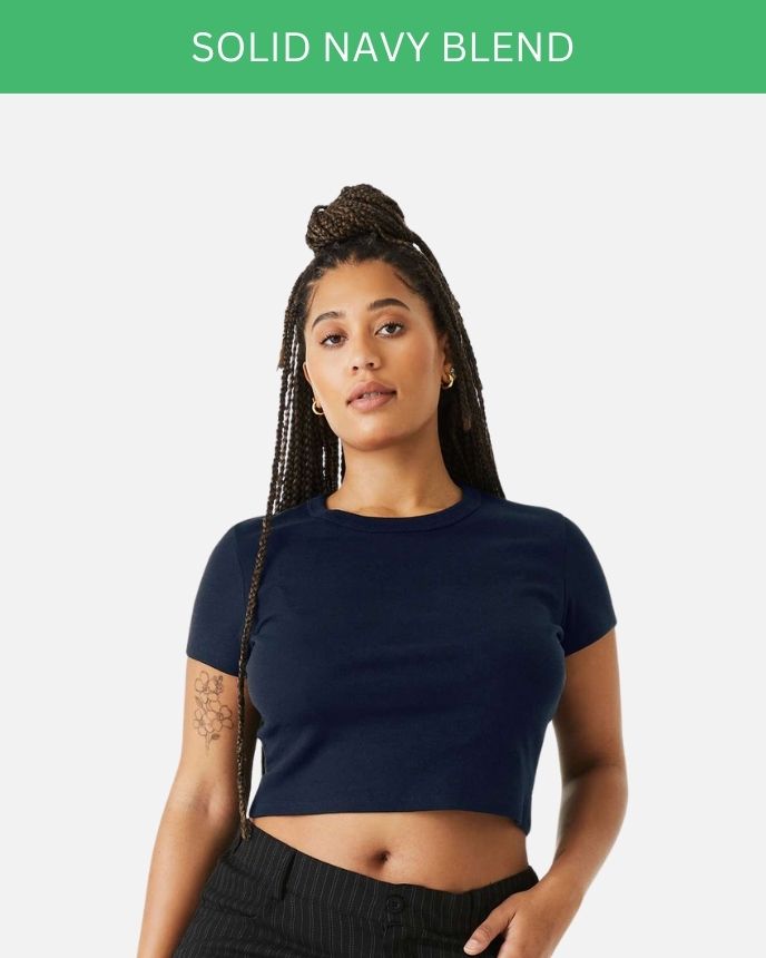Women's Micro Rib Baby Tee Bella Canvas 1010  (Made in US)