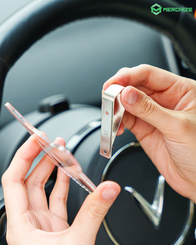  Custom Shape Acrylic Car Clip