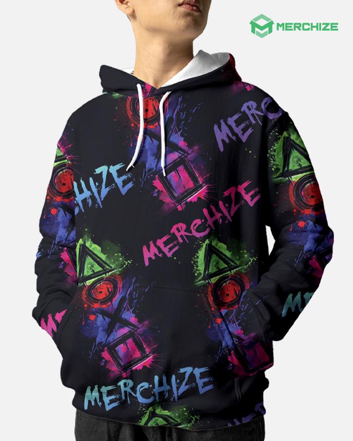 all over printed hoodies