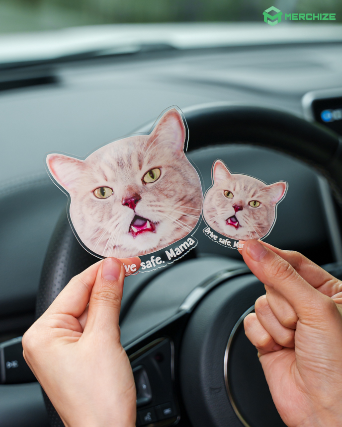  Custom Shape Acrylic Car Clip
