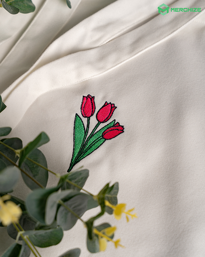 Embroidered Tote Bag