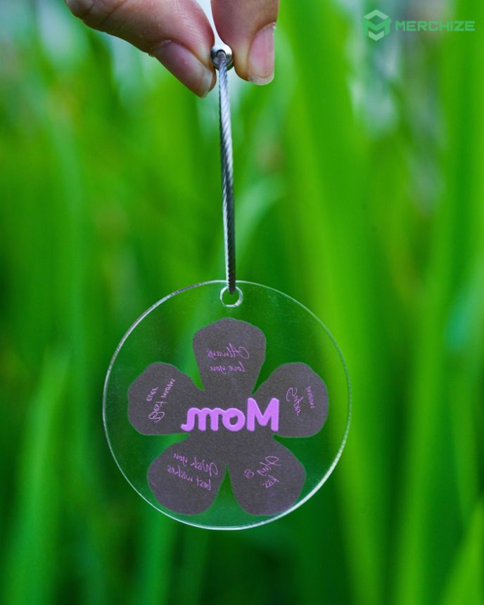 Custom Shape Clear Acrylic Tag