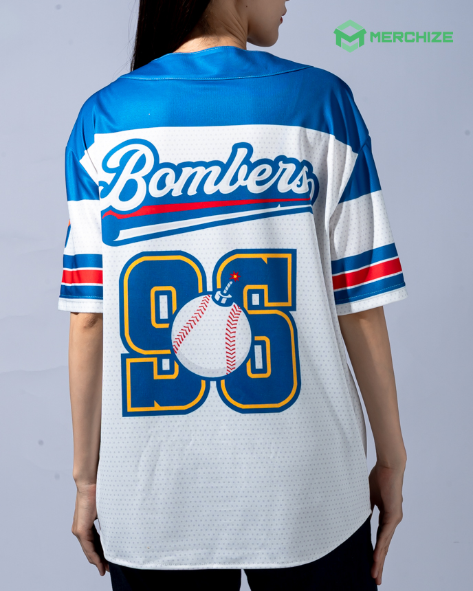 All-over Print Simple Baseball Jersey Without Piping