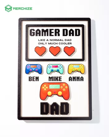 Custom Shape 2-layer Wooden Sign (with easel back)
