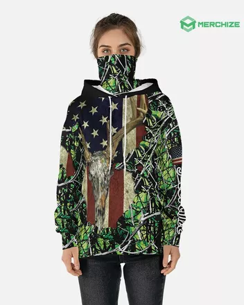 All-over Print Gaiter Hoodie (Lightweight)