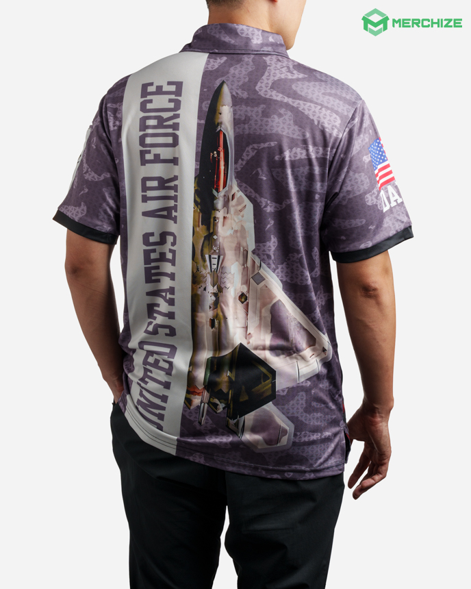 All-over Print Tactical Polo Shirt