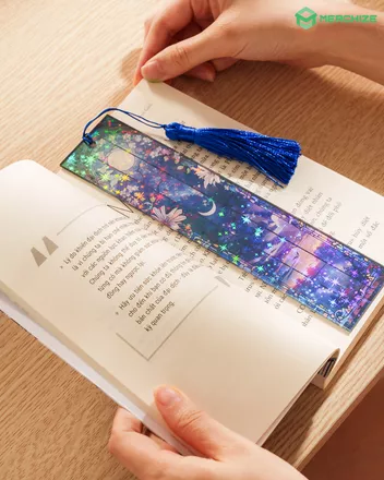 Custom Shape Star Hologram Bookmark