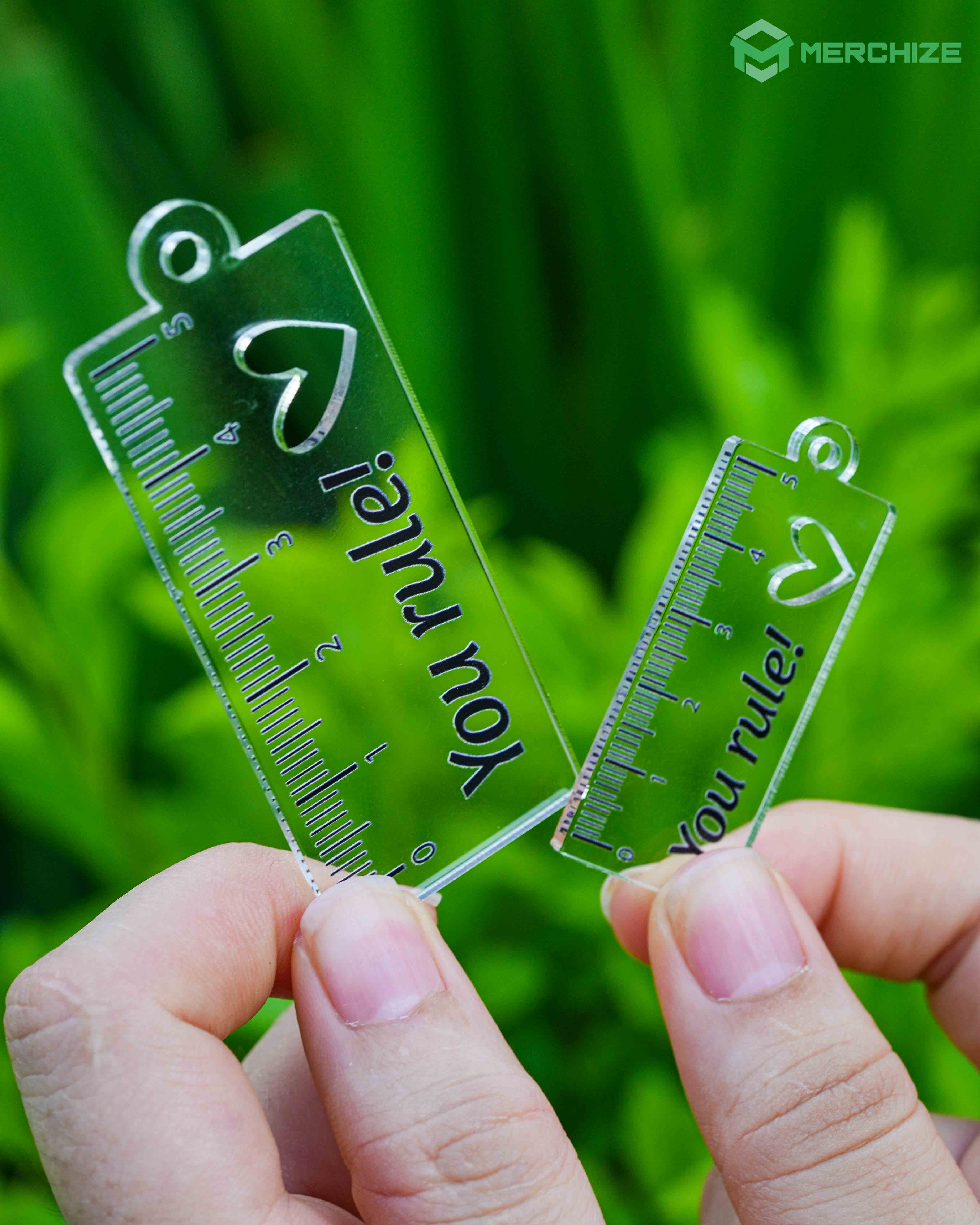 Custom Shape Clear Acrylic Tag