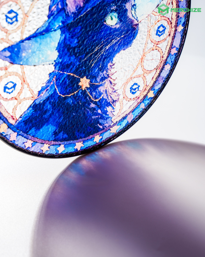 Stained glass suncatcher sun through