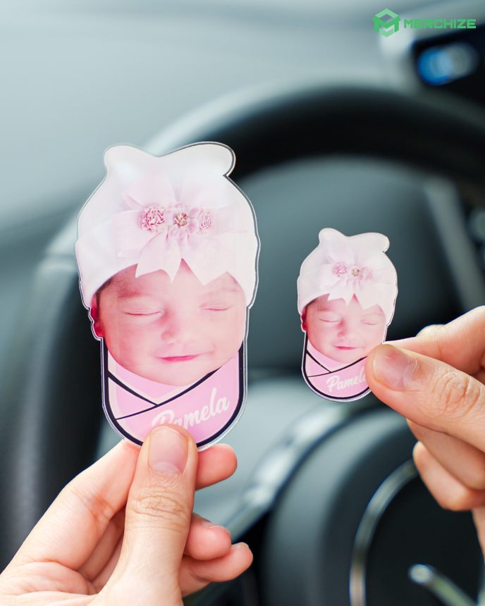  Custom Shape Acrylic Car Clip
