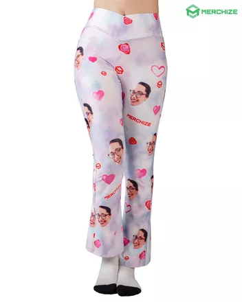 All-over Print Flare Leggings