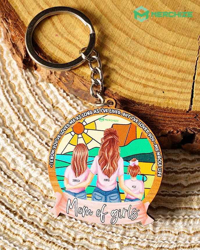 Custom Shape Wooden Keychain