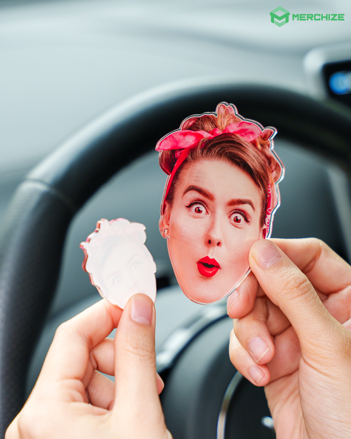  Custom Shape Acrylic Car Clip