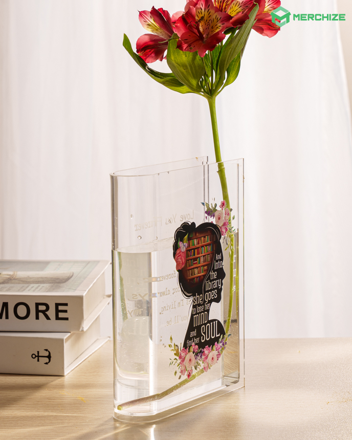 Acrylic Book Vase 