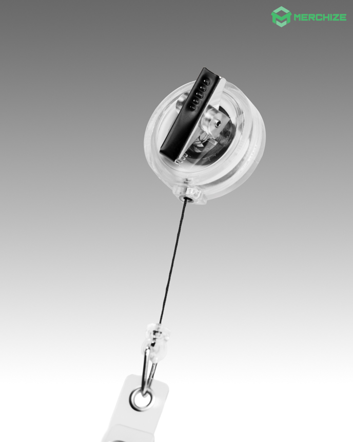 Custom Shape Acrylic Badge Reel With Charm