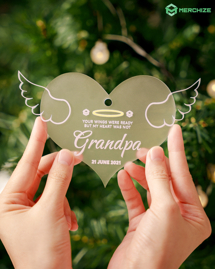 Custom Shape Frosted Acrylic Ornament