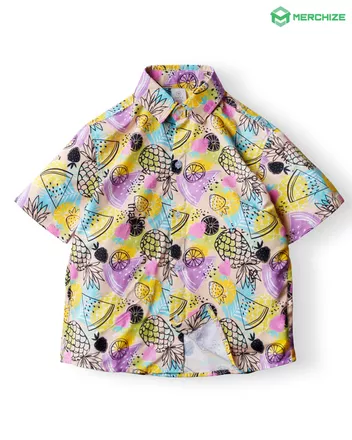 All-over Print Youth Button Down Shirt