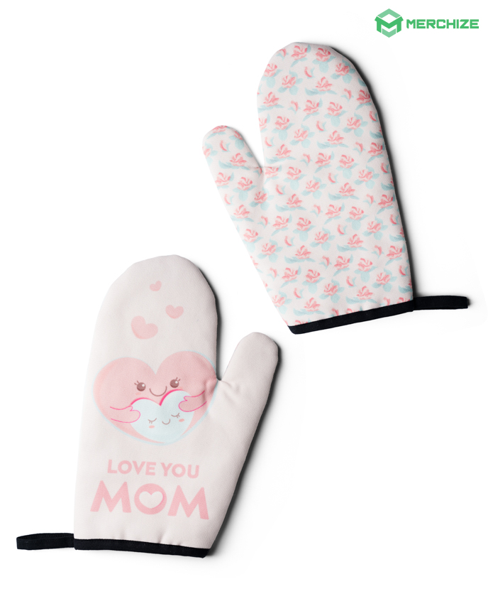 All-over Print Oven Mitts and Pot Holder Combo