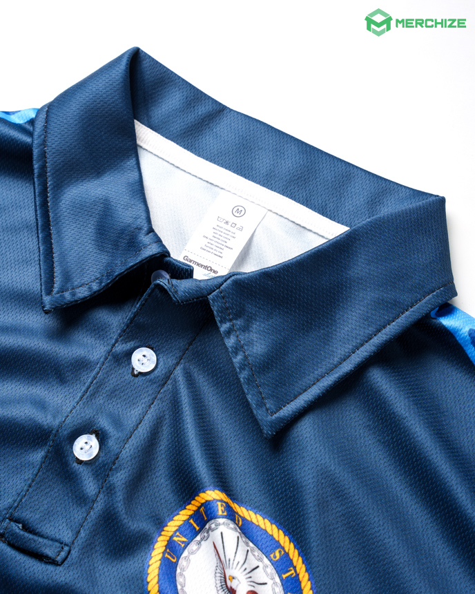 All-over Print Tactical Polo Shirt
