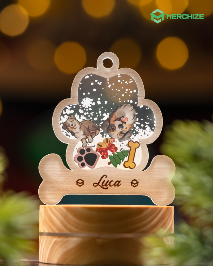 christmas shaker ornament