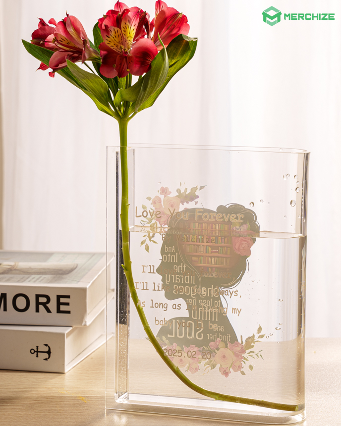 Acrylic Book Vase 