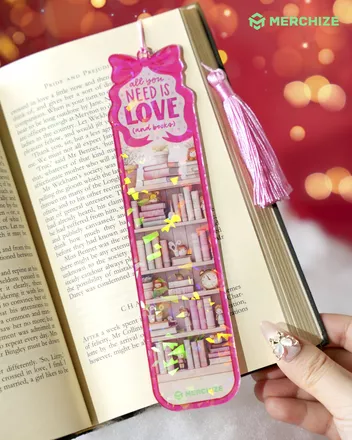 Custom Shape Broken Glass Hologram Bookmark